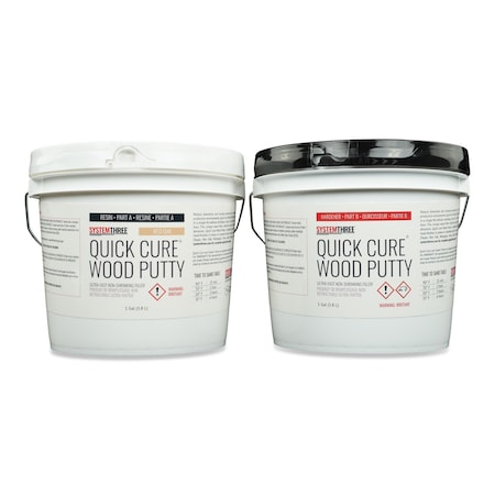 System Three Resins Quick Cure Putty, Red Oak, 2-Gallon Kit 1022K50